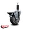 Service Caster 4'' Thermoplastic Rubber Swivel 1'' Expanding Stem Caster with Brake SCC-EX20S414-TPRB-PLB-1 - alternate 3
